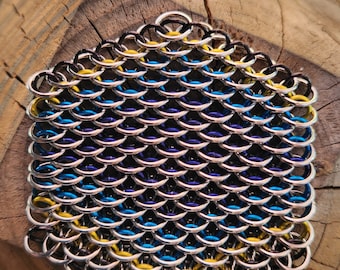 Chainmail figdet toy dragonscale stainless steel aluminum