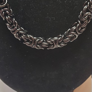 Byzantine chainmail necklace