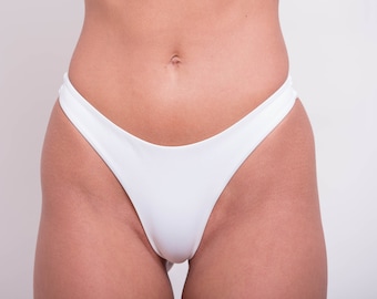 White Brazilian Bikini Bottom