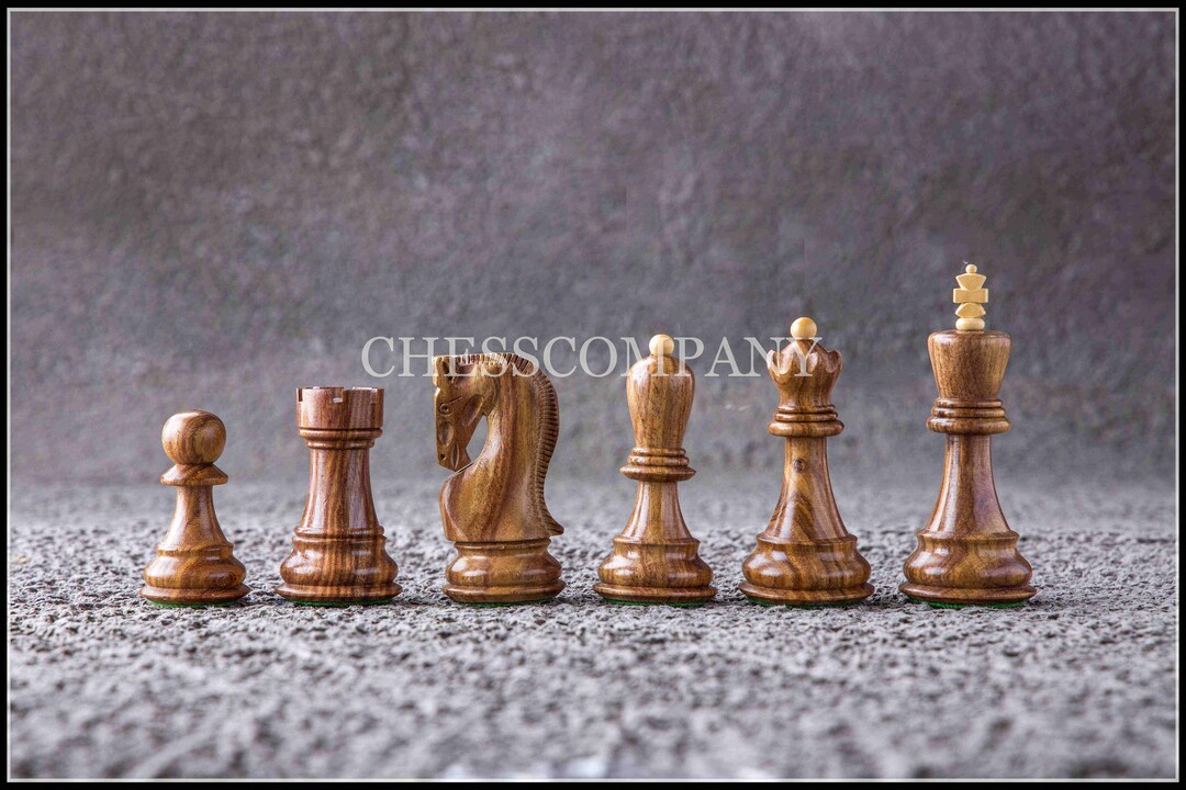 Zagreb 1959 Chess Pieces in Sheesham Wood 3.8 King - Etsy