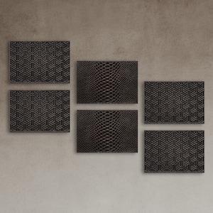 6 Oak wood Panels, Modern Interior Design Essential