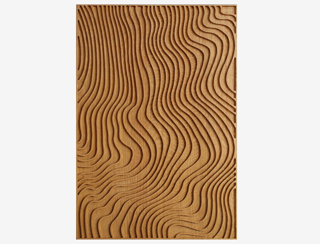Oak Wall Panel 35x24'' Carved Decor. Home Interior Etsy