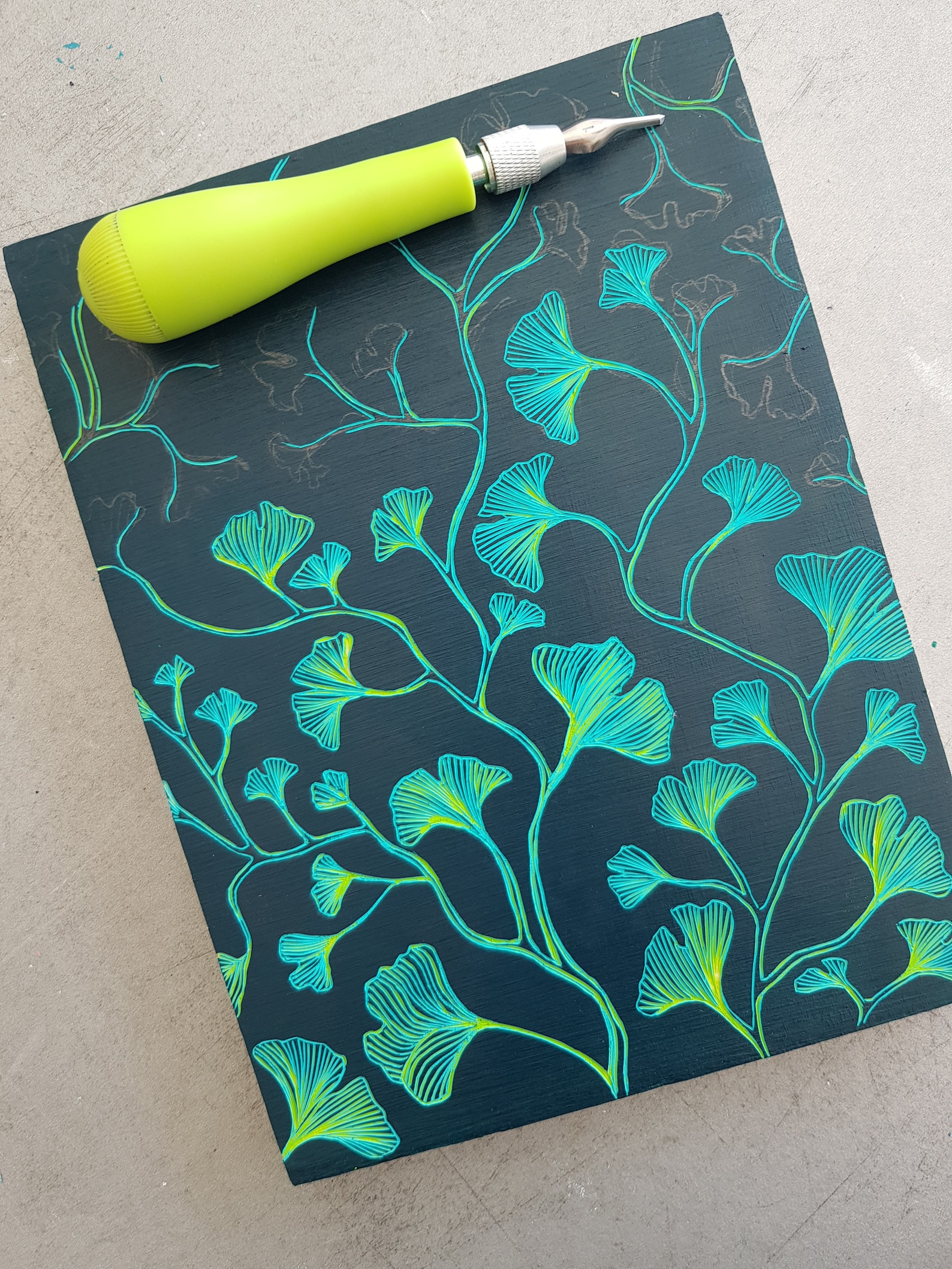 Carved acrylic painting 24 cm x 18 cm structural painting on Etsy