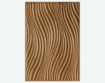 Art mural, décoration murale en bois, accent de vagues de l'océan, salon côtier minimaliste, chambre à coucher, maison de plage, sculpture murale en bois, pendaison de crémaillère, gif