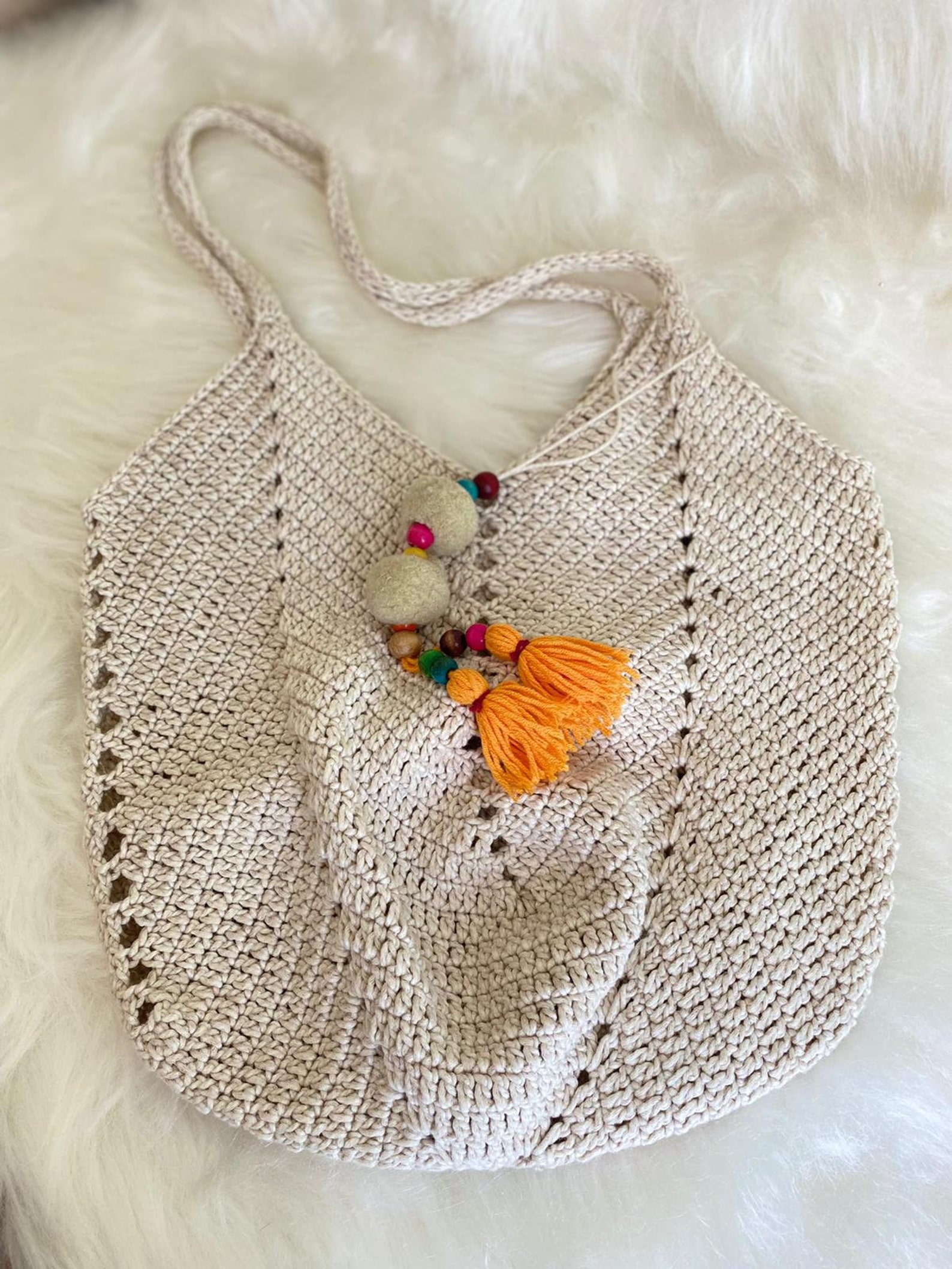Handmade Knit Women Arm Bag Tote Bag Summer Style Crochet Etsy
