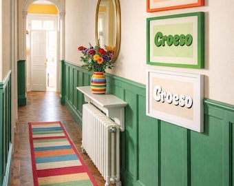 Croeso Welsh Welcome Print | Colorful Typography Wall Art