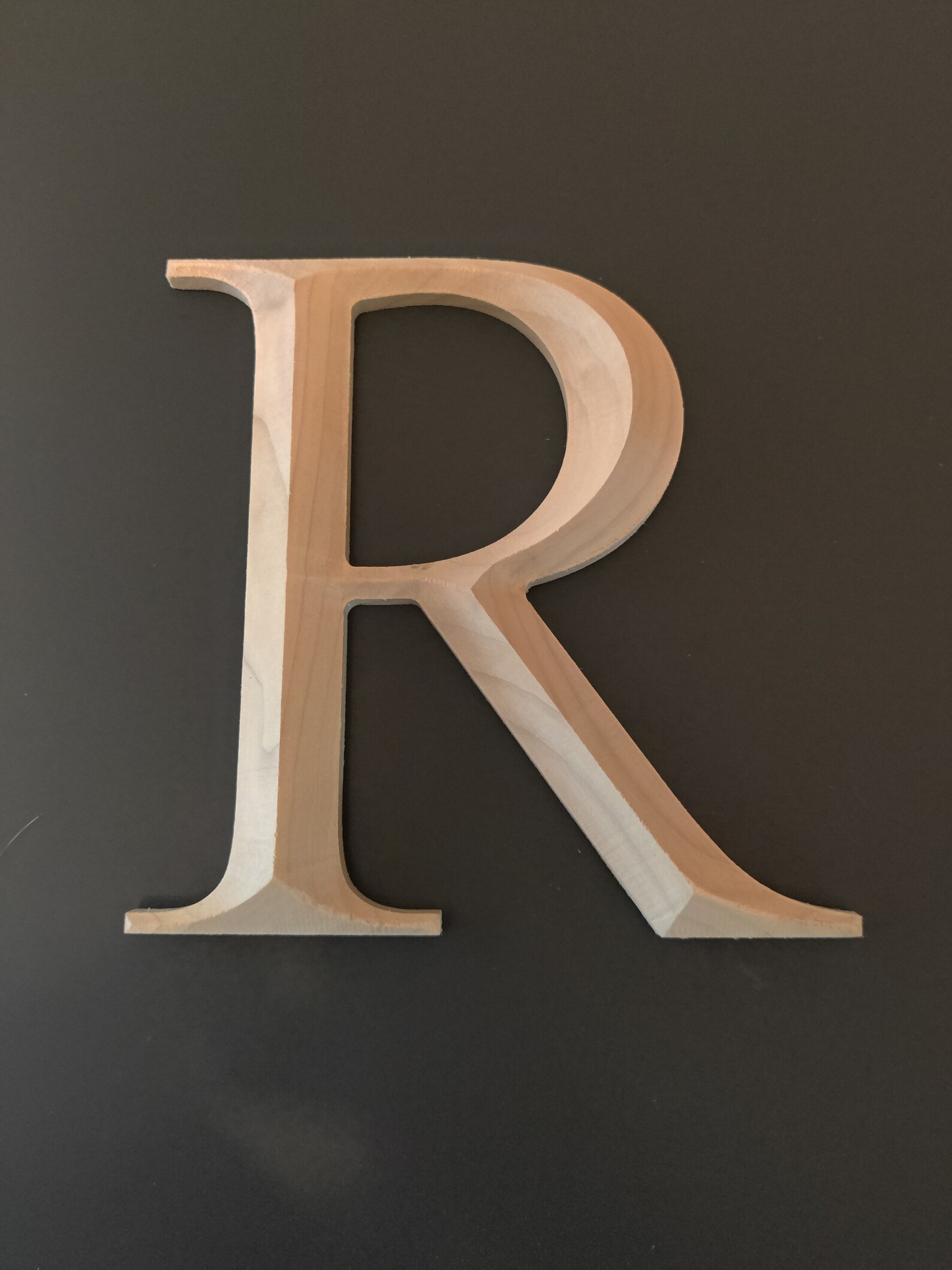 Poplar Prism Letter Etsy