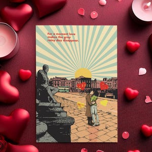 NOWE WALENTYNKI: Kartka z życzeniami „Miłość ratuje dzień” – z Anfield Road, debiutanckiej powieści graficznej Chrisa Shepherda dla Titan Comics.