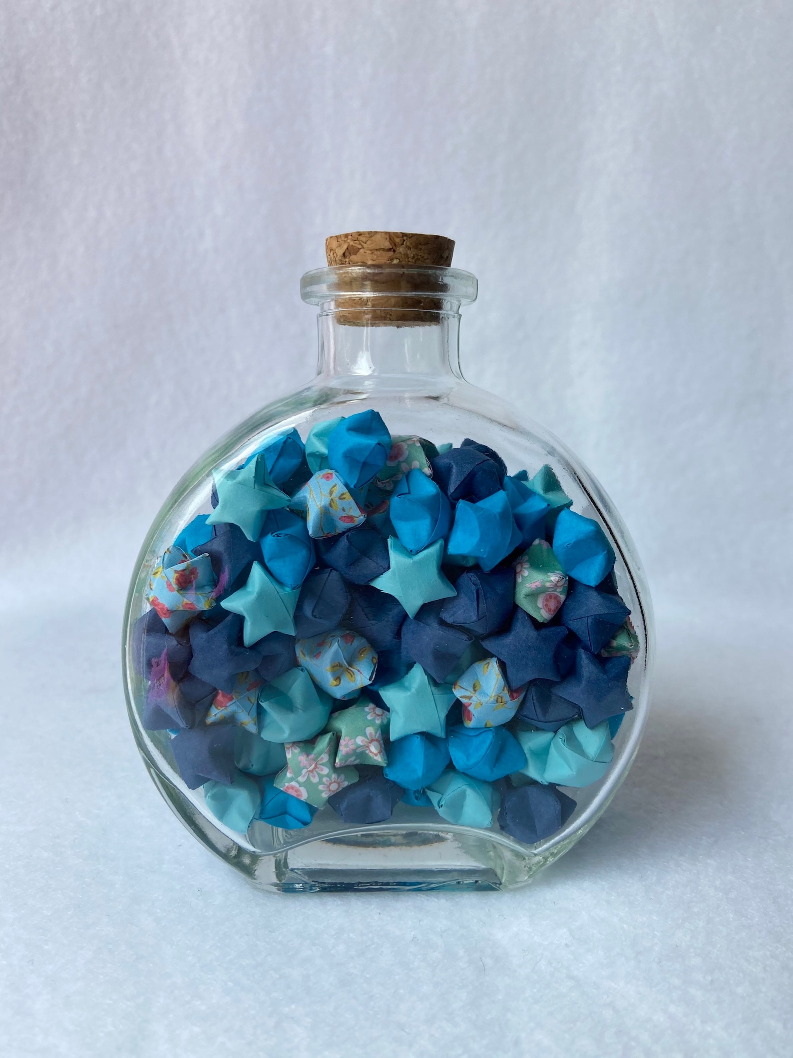 Origami Lucky Stars in a Jar 150 Stars Rainbow Display Etsy UK