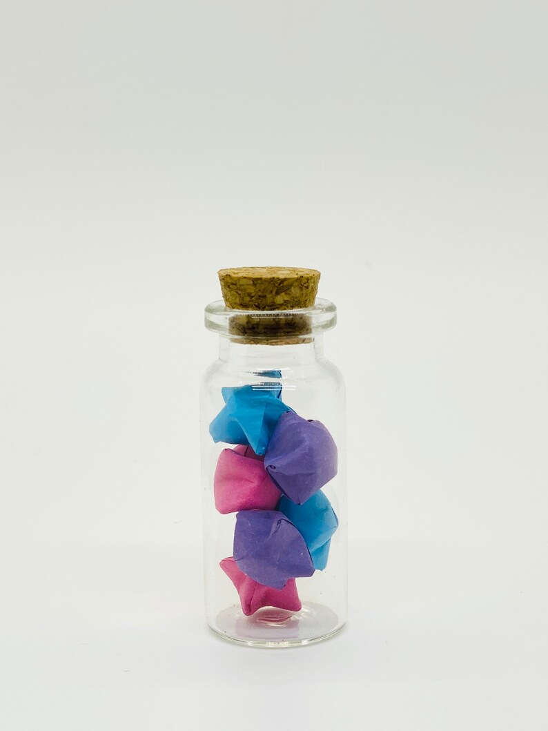 Origami Lucky Stars in A Jar Rainbow Pastel Happy Etsy