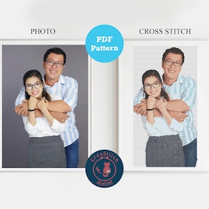 Custom Photo Cross Stitch Pattern: Personalized Portrait
