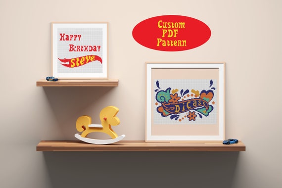 Custom Cross Stitch Patterns Personalized Cross Stitch - Etsy