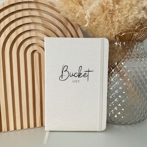 Bucket List Notizbuch DIN A5 | Wunschliste Lebensplanung | Reiseideen | Ziele & Träume festhalten | Abenteuer Inspiration | linierte Seiten