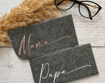 Personalized felt glasses case with name or desired word