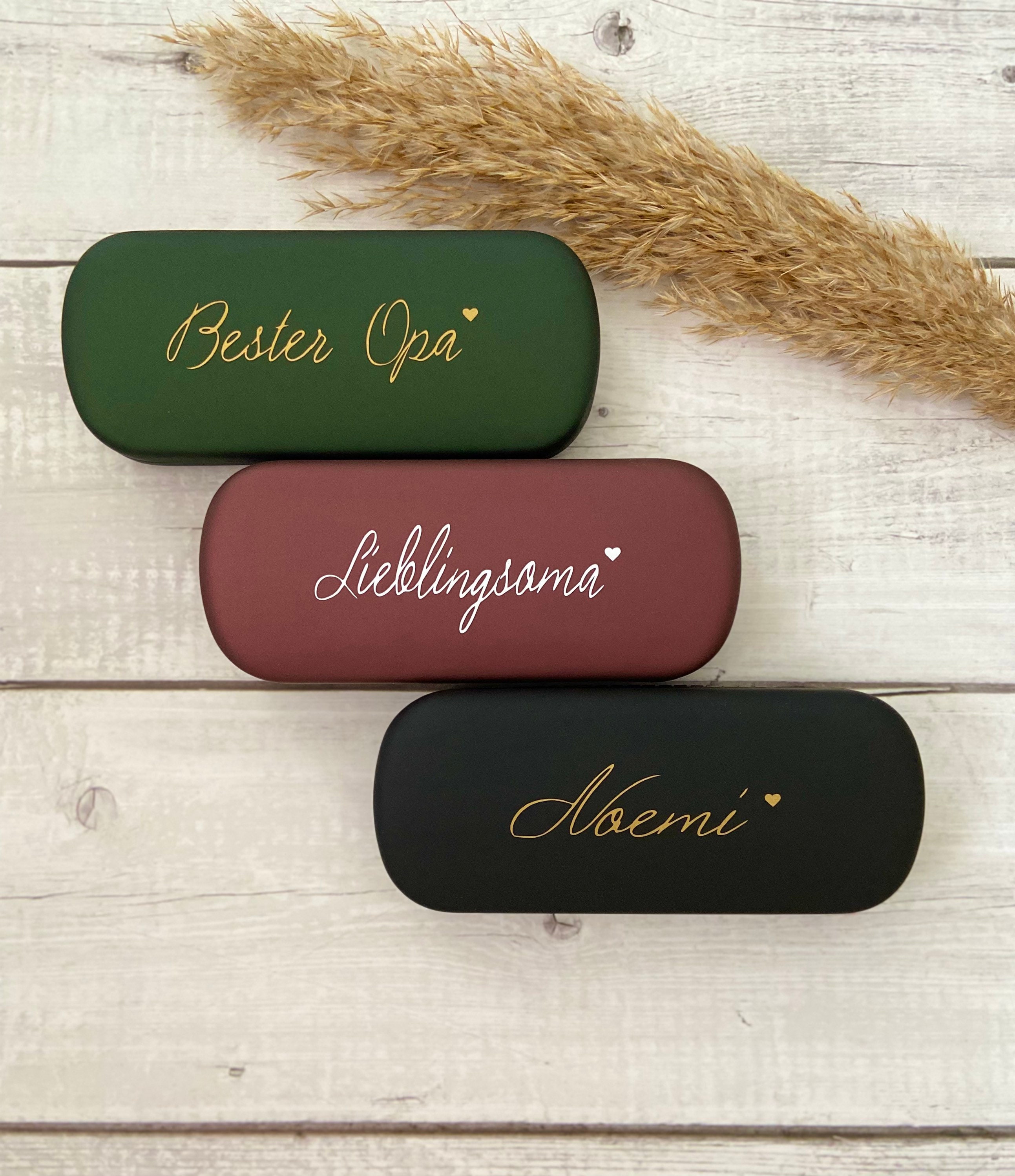 Glasses Case Personalized With Name or Desired Word Hard 
