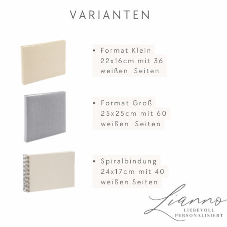 Personalisiertes Fotoalbum Leinen Hochzeit Gästebuch Verlobung Valentinstag Geschenk Jahrestag Erinnerungsalbum Paar Jubiläum Bild 7