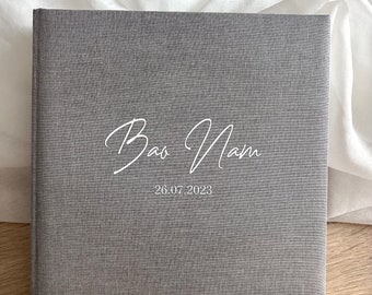 Personalisiertes  Fotoalbum Leinen  | Geburtstag | Babyalbum | Konfirmation | Firmung | Taufe | Geschenk Baby Geburt | Kommunion | Jubiläum