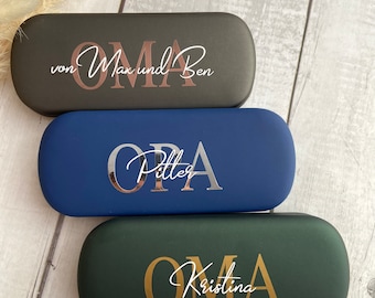 Personalized Hard Shell Glasses Case | Grandma | Grandpa | Mom | Dad |