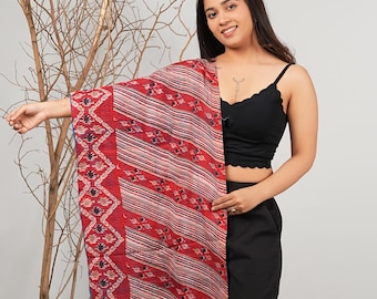 Indian silk long scarf kantha headband boho elegant gypsy style gift for him