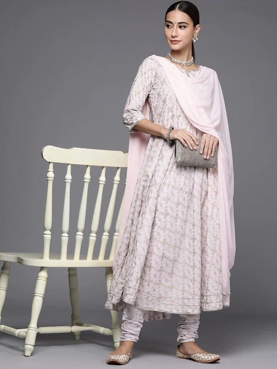 Kurti Churidar Set With Dupatta Kurti 