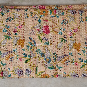 Beautiful, unique Indian kantha quilts