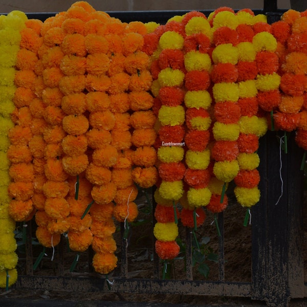 Wholesale Marigold garland for day of the dead, Dia de Los Muertos altar. Day of the dead decor US SELLER