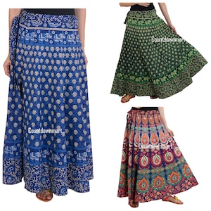 Wholesale Lots Indian Skirts Printed Cotton Skirts Boho Skirts Summer skirts Indian skirts Bohemian skirts Hippie skirt