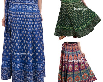 Wholesale Lots Indian Skirts Printed Cotton Skirts Boho Skirts Summer skirts Indian skirts Bohemian skirts Hippie skirt