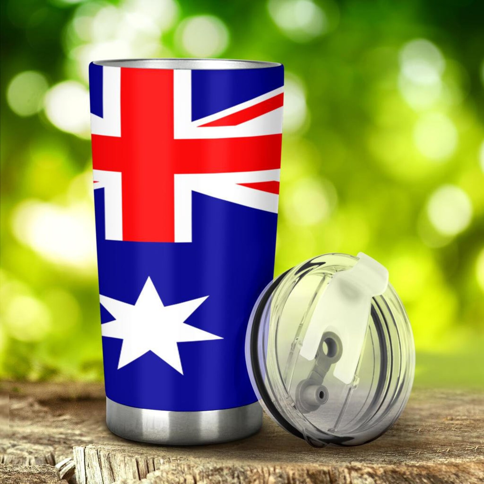 Australian World Flag Tumbler OZ flag Tumbler Etsy