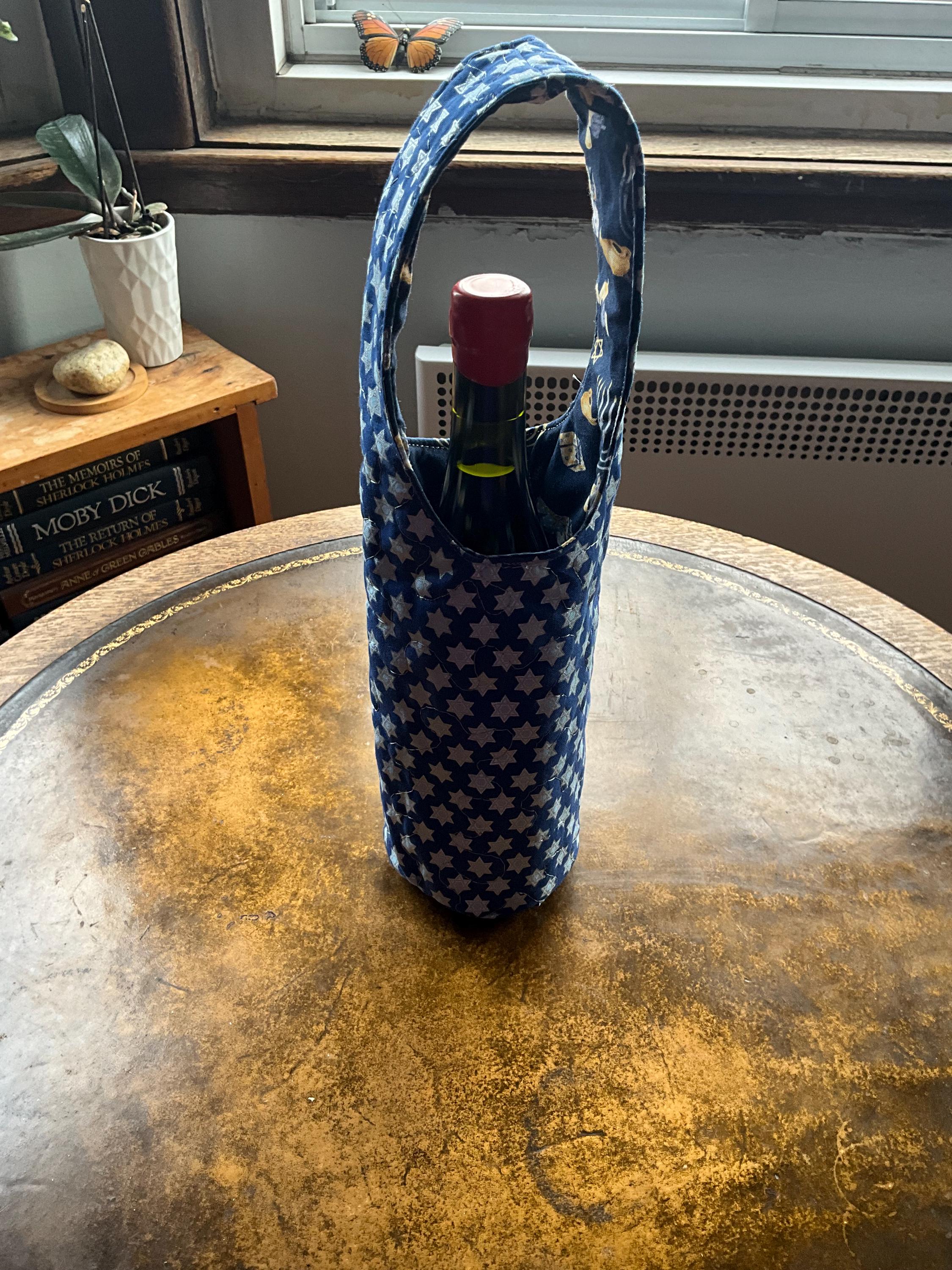 Wine Gift Bag - Checkered Assorted main image 1