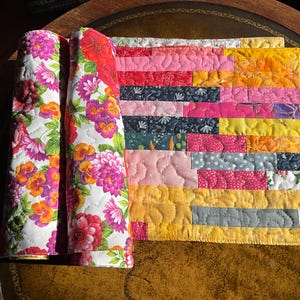 Set of 4 Patchwork Quilt Placemats - Multi coloured