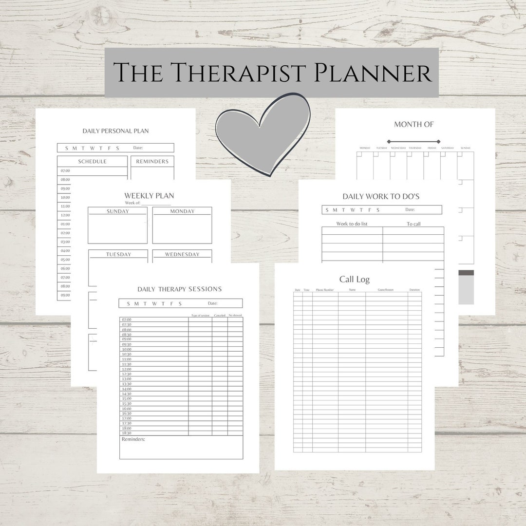 therapist-daily-planner-scheduling-hourly-therapy-sessions-printable-phone-log-monthly-calendar-productive-organizing-tool-lcsw-lmft-etsy