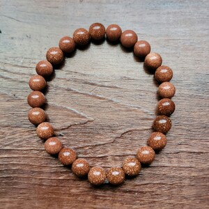 7-8mm Goldstone Bracelet