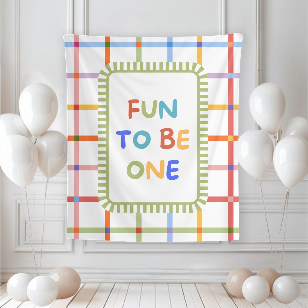 Fun to Be One Banner, Fun to Be One First Birthday, First Birthday ...