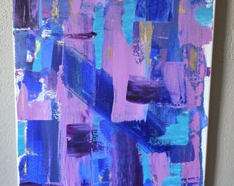 絵画 抽象画 抽象画 11”x14” - Etsy 日本