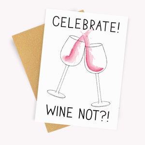Vino no?! Biglietto d'auguri