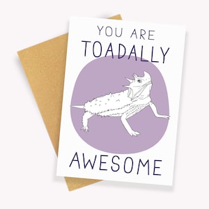 Toadally Awesome Greeting Card