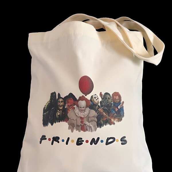 Tote Bag personnalisé « Friends » et les personnages des films horreur