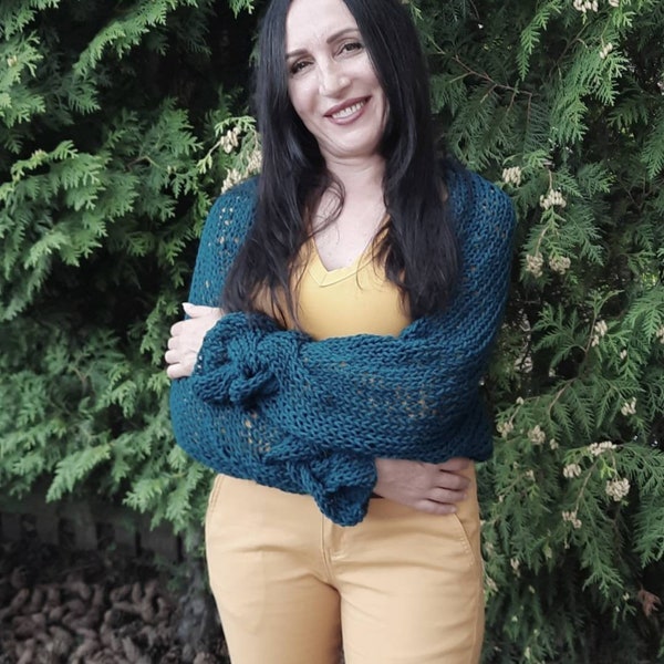 Emerald Green Shrug Etsy UK