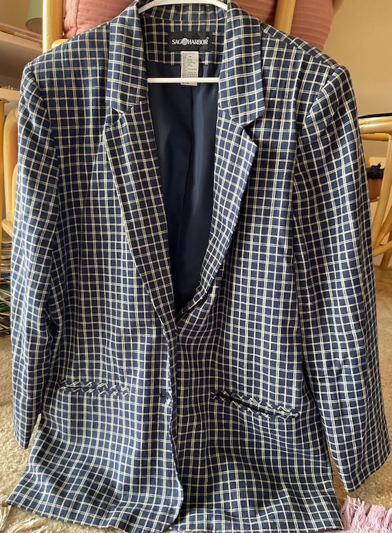 Plaid Blazer - image 1