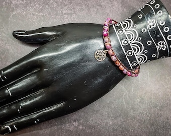Purple Imperial Jasper Wrap Bracelet – Stability, Nurturing Energy, & Inner Strength