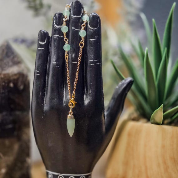 Green Aventurine Pendulum Bracelet