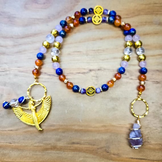 Egyptian Goddess Isis Prayer and Meditation Beads