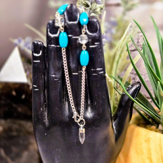 Blue Howlite Pendulum Bracelet