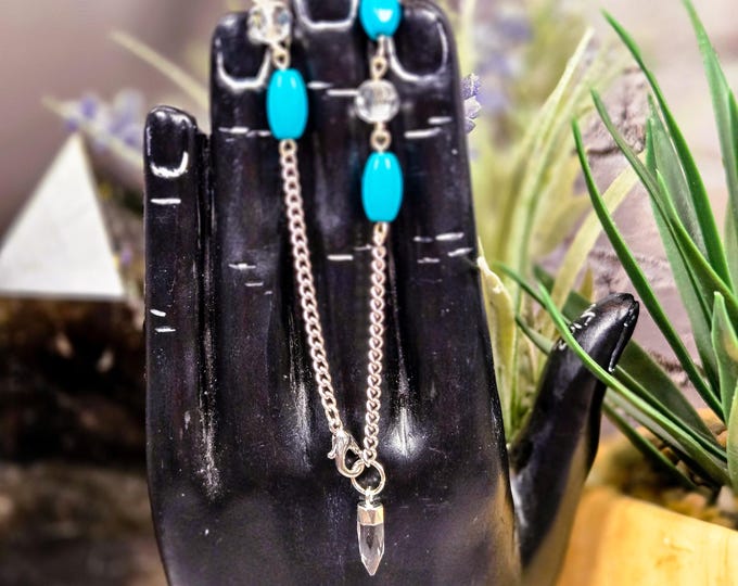 Blue Howlite Pendulum Bracelet