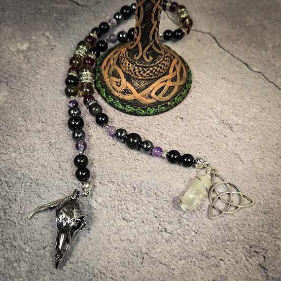 Morrigan Celtic Goddess Prayer and Meditation Beads