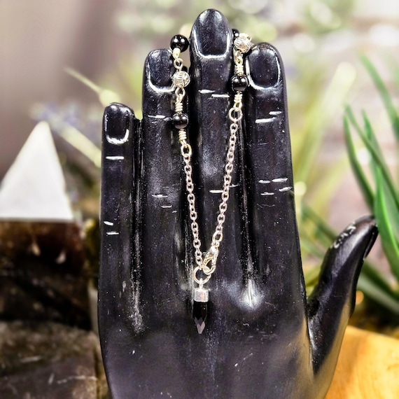 Obsidian Pendulum Bracelet