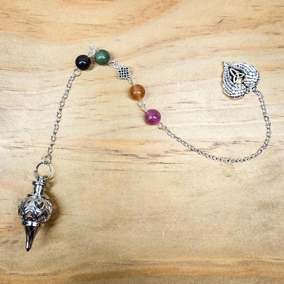 Rainbow Tourmaline Pendulum