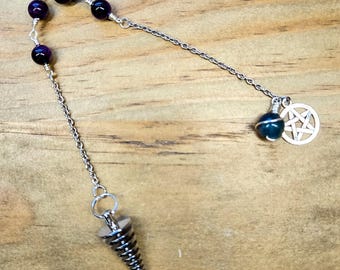 Aurora Tiger's Eye Pendulum