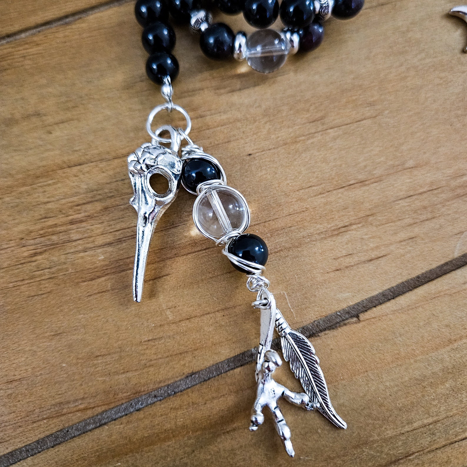 Morrigan Celtic Goddess Prayer Beads Meditation Beads Etsy